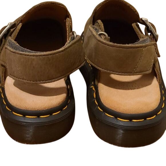 Dr Marten Jeorge II Clog Mule Muted Olive- Sz 6/7- New - Picture 2 of 5